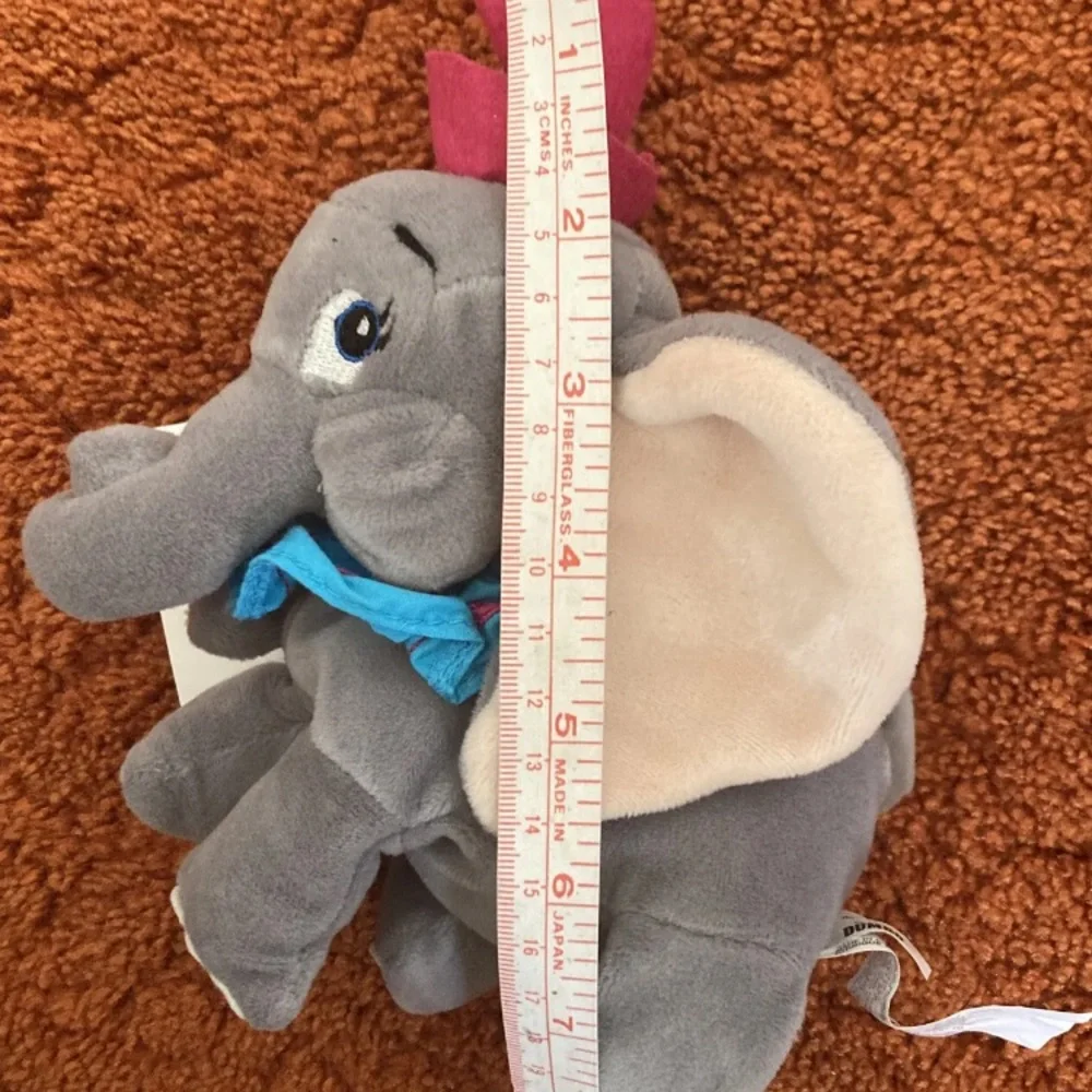 Disney Store Dumbo Flying Elephant About 8” Bean Bag Plush Animal Toy With Tag. - Picture 11 of 11